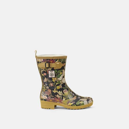 Aigle Rubber Ankle Garden Boots Women Multicolor ZA-27946